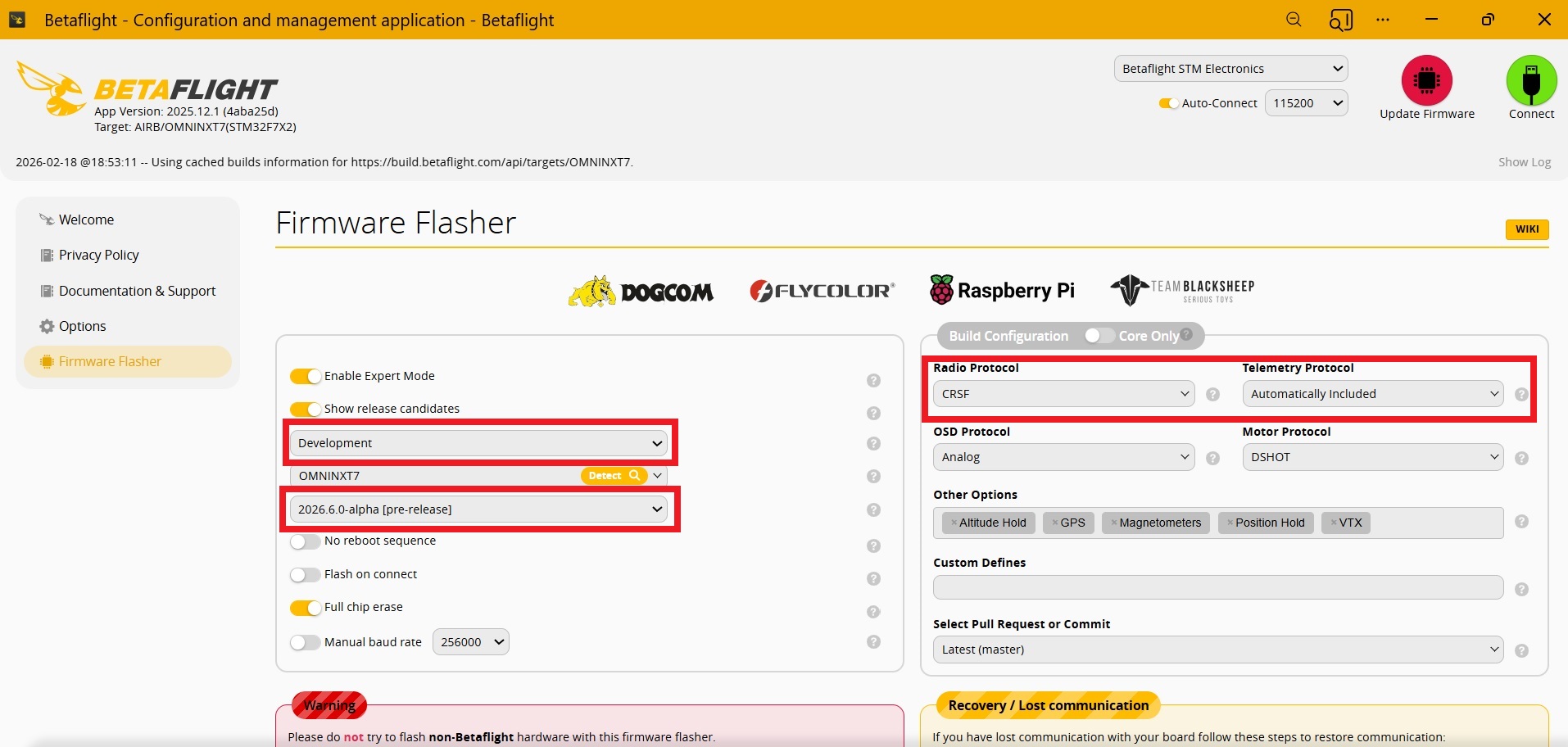 Прошивка Beteflight firmware